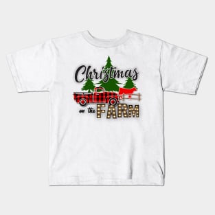 Christmas on the Farm Kids T-Shirt